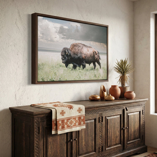 American Bison or Buffalo Canvas Print Wall Art Teri James Photography