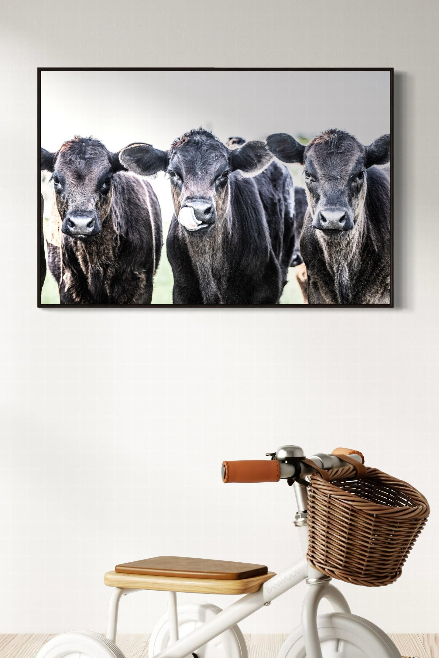 Black Angus Nursery Decor - Western Nursery Art