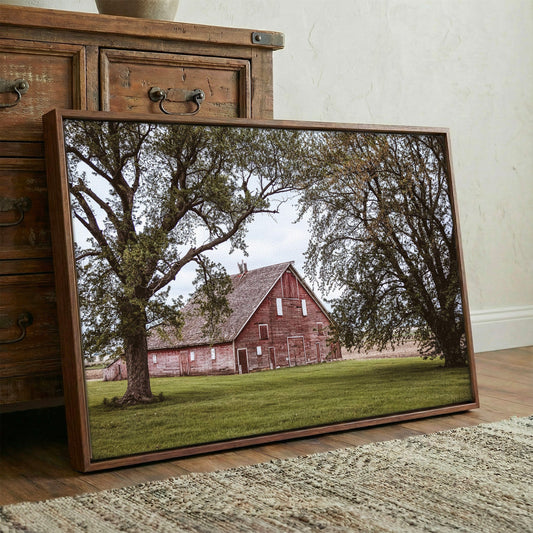 Country Wall Decor - Old Red Barn Wall Art Teri James Photography