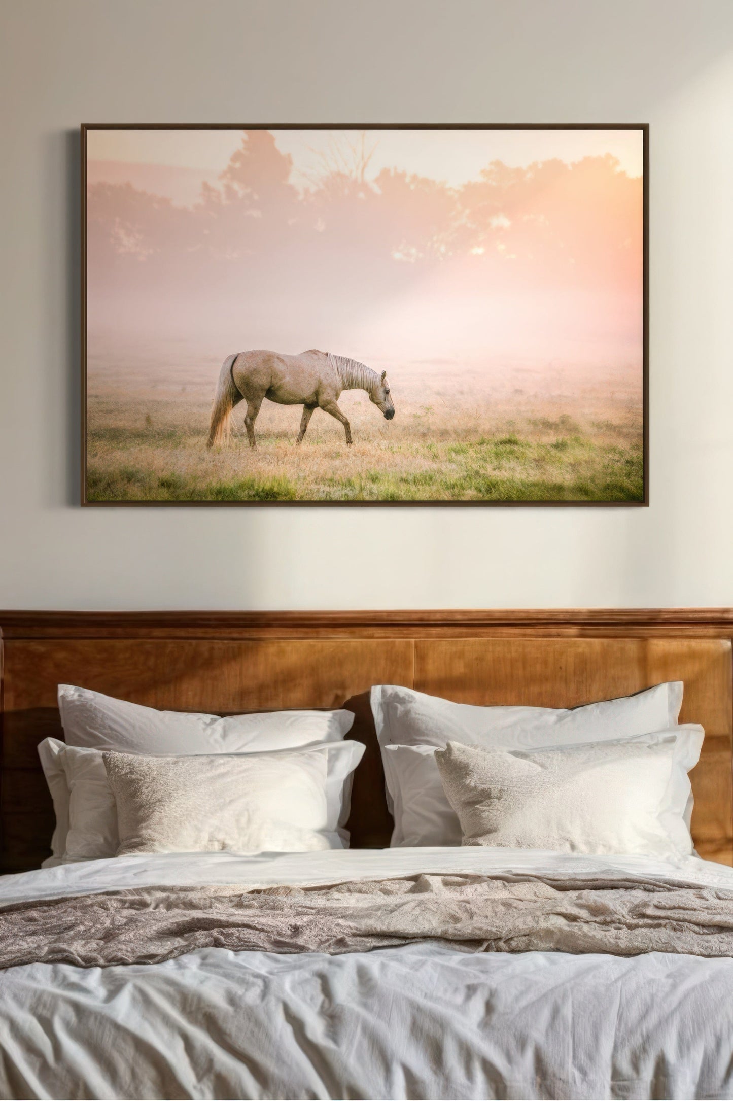 Cowgirl Nursery Decor - Pink Palomino Horse Print