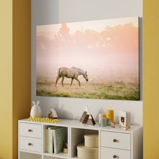Cowgirl Nursery Decor - Palomino Horse Wall Art Teri James Photography