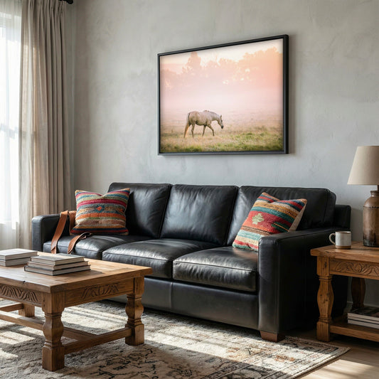 Cowgirl Nursery Decor - Palomino Horse Wall Art Teri James Photography