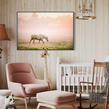 Cowgirl Nursery Decor - Palomino Horse Wall Art Teri James Photography