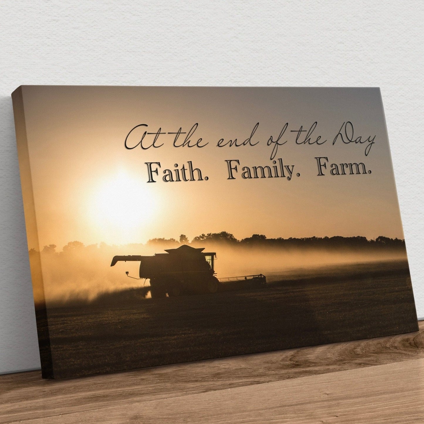 Faith Family Farm Wall Art - Quotes About Life Canvas Print Canvas-Unframed / 12 x 18 Inches Wall Art Teri James Photography