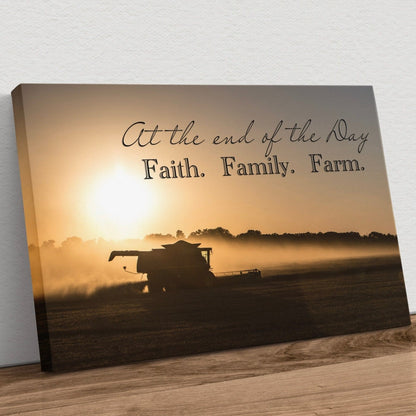 Faith Family Farm Wall Art - Quotes About Life Canvas Print Canvas-Unframed / 12 x 18 Inches Wall Art Teri James Photography