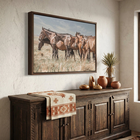 Western Decor Wild Horse Canvas Print