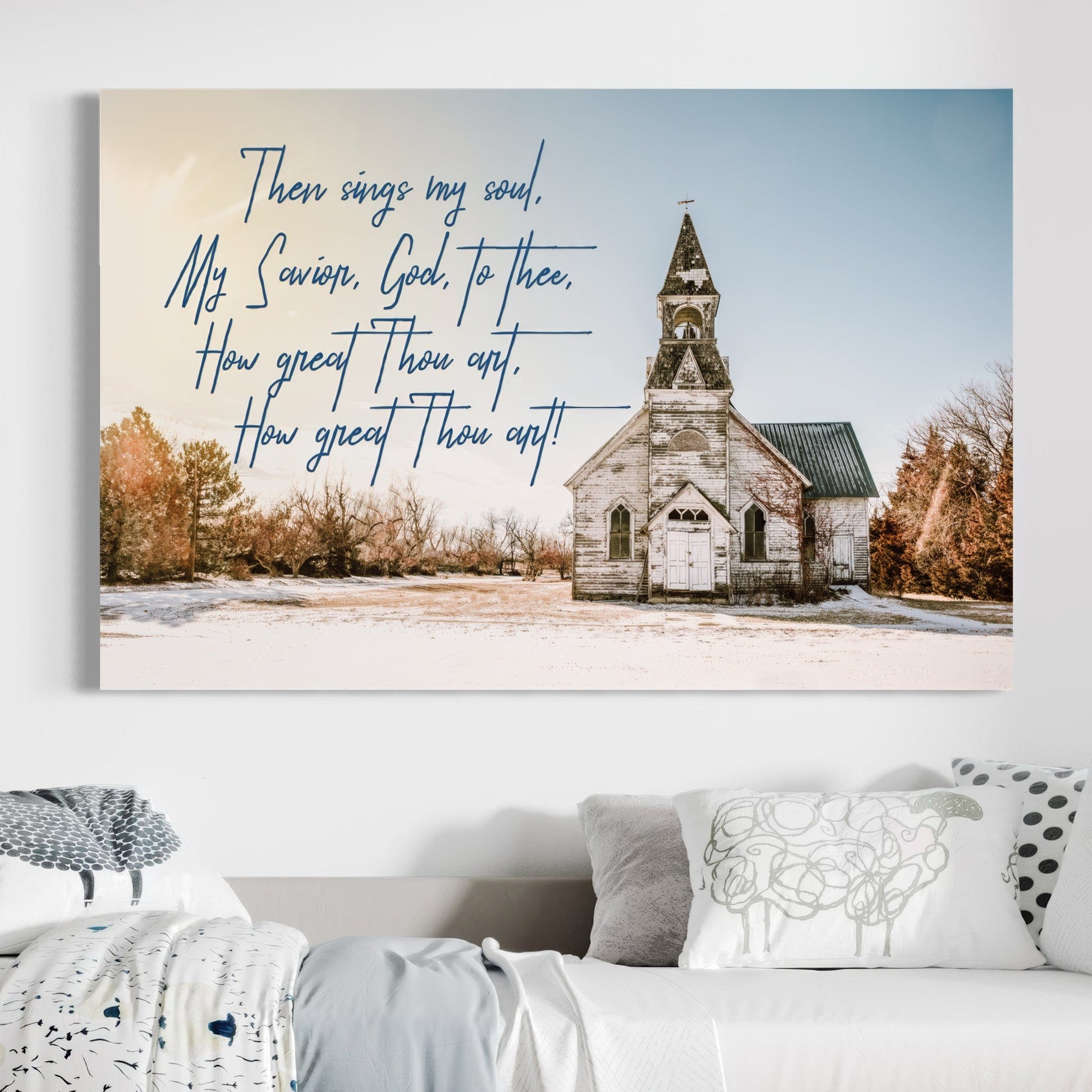 How Great Thou Art Lyrics & Old Church Wall Art Teri James Photography