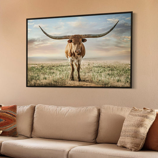 Longhorn Artwork Canvas Print Wall Art Teri James Photography