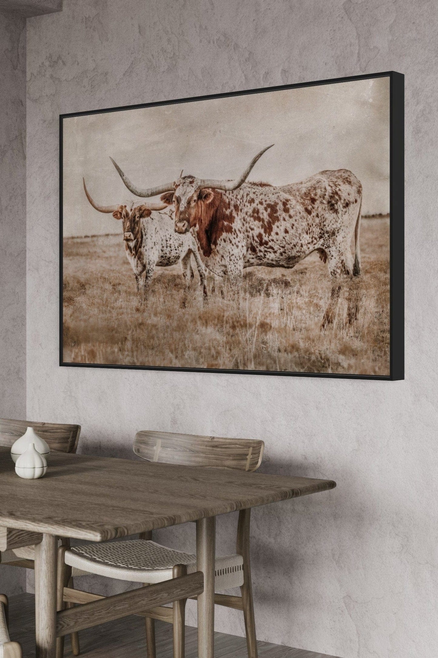 Longhorn Wall Art Textured Wall Art Teri James Photography