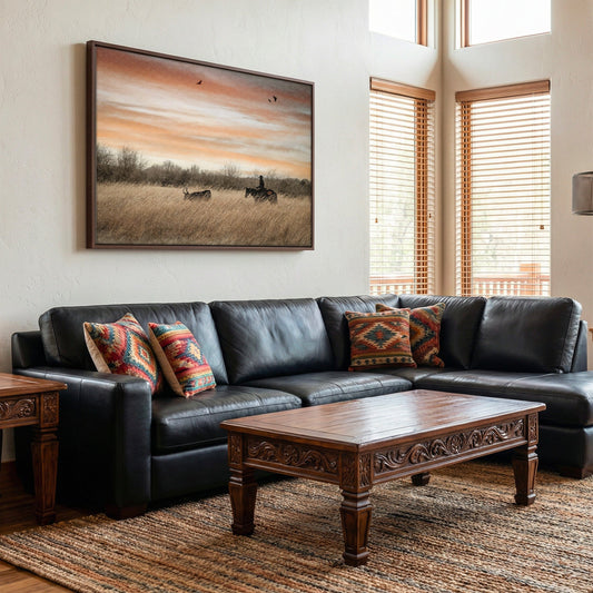 Oklahoma State University Wall Art - Cowboy, Horse and Longhorn Wall Art Teri James Photography