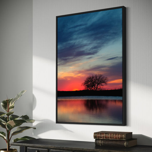 Oklahoma Sunset Vertical Print Wall Art Teri James Photography