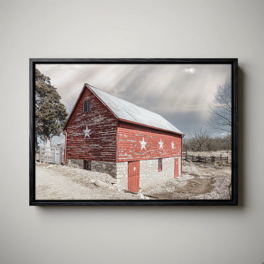 Old Barn Canvas Print - Americana Wall Art