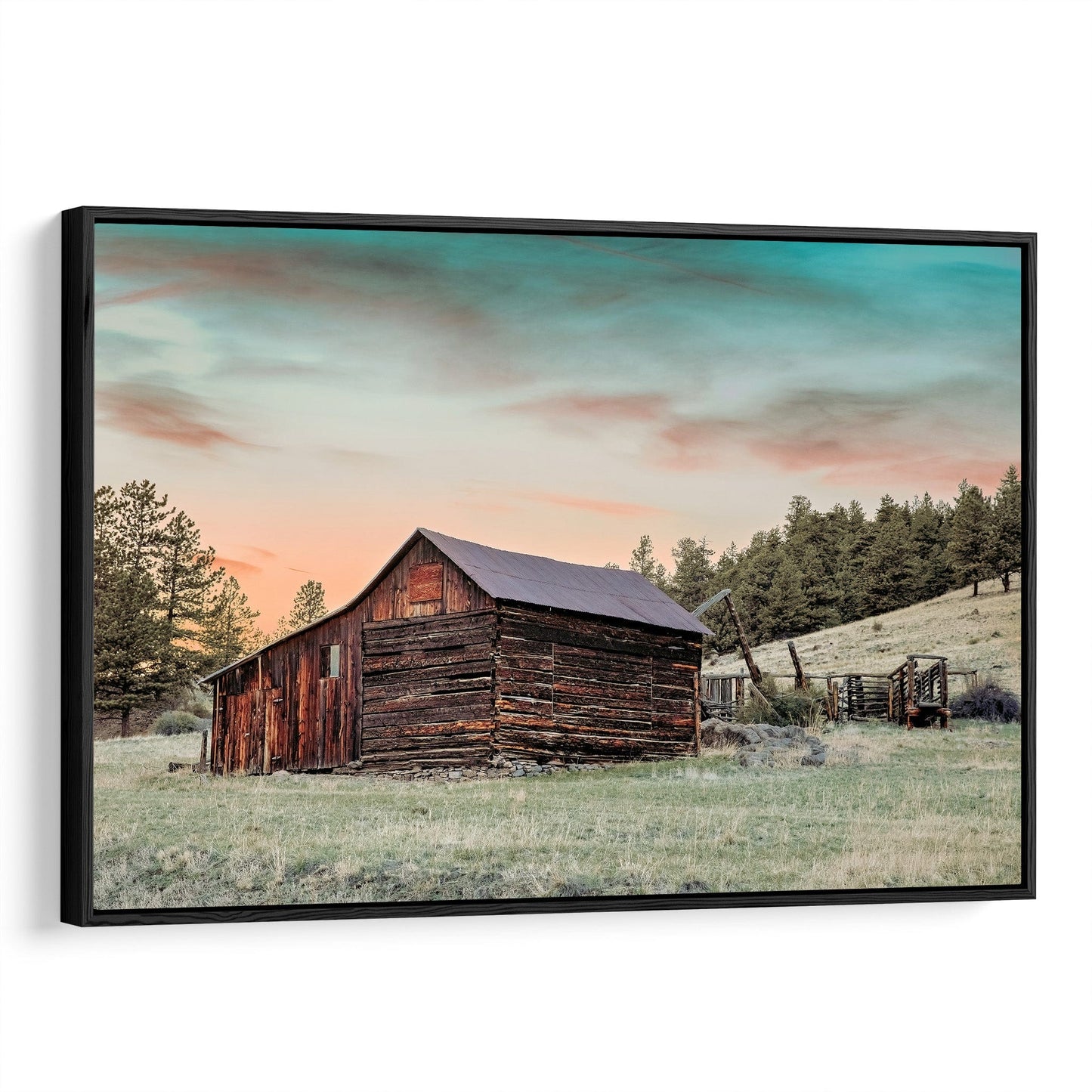Old Barn in Colorado Canvas Print Canvas-Black Frame / 12 x 18 Inches Wall Art Teri James Photography