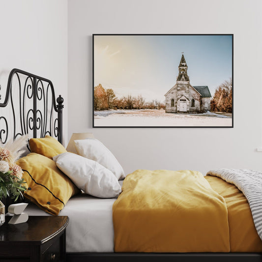 Old White Church Canvas Print Wall Art Teri James Photography