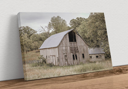 Old Wooden Barn Canvas Print Canvas-Unframed / 12 x 18 Inches Wall Art Teri James Photography
