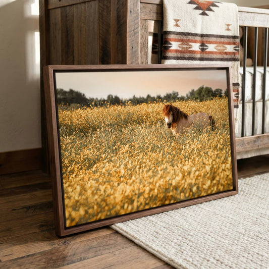 Pony Nursery Art - Kids Wall Art Canvas Print Wall Art Teri James Photography