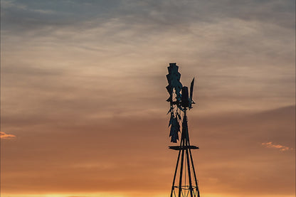Windmill Photo at Sunset