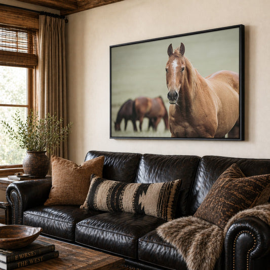 Ranch Horse Canvas Print- Western Wall Art