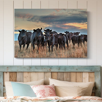 Ranch Style Home Decor Wall Art - Angus Cattle Wall Art Teri James Photography