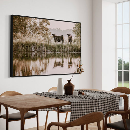 Ranch Style Wall Decor - Angus Cattle Wall Art Teri James Photography