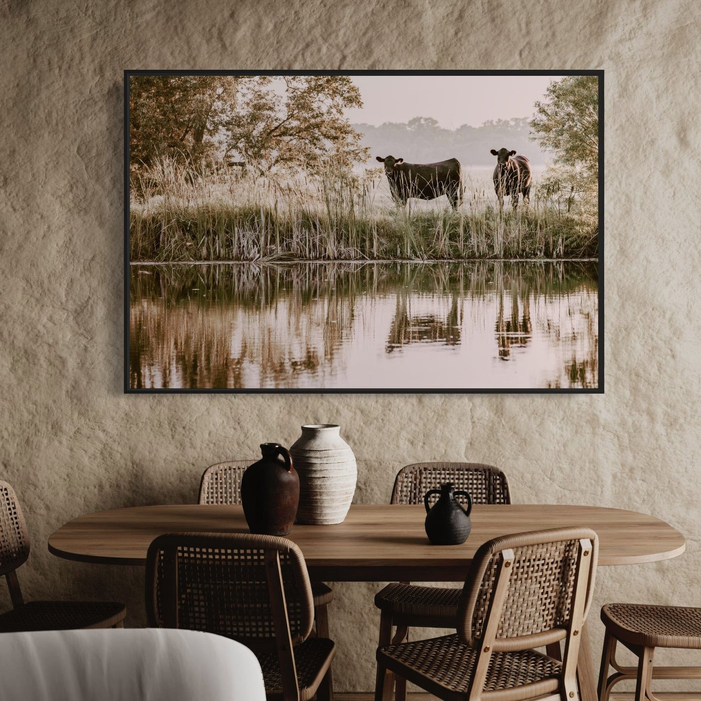 Ranch Style Wall Decor - Angus Cattle Wall Art Teri James Photography