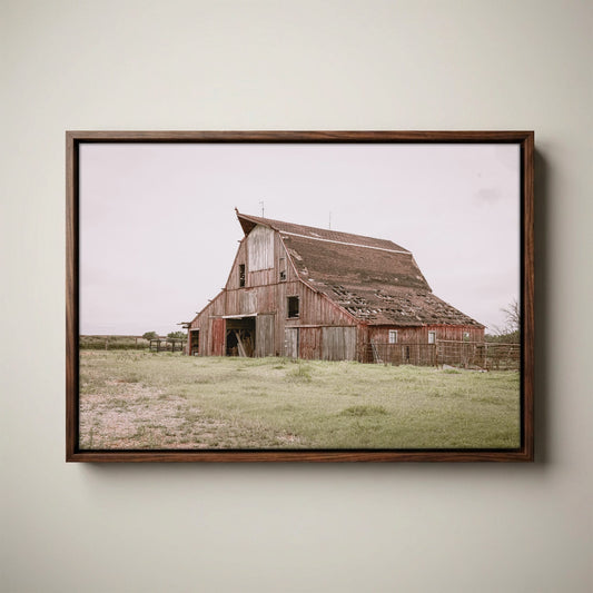 Rustic Wall Art - Old Red Barn Print
