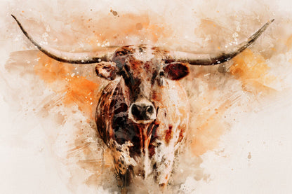 Set of 3 Texas Longhorn Prints Wall Art Teri James Photography
