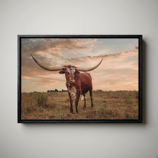 Southwest Longhorn Art - Cowboy Style Home Decor