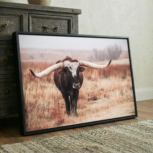 Texas Longhorn Bull Canvas Print Wall Art Teri James Photography