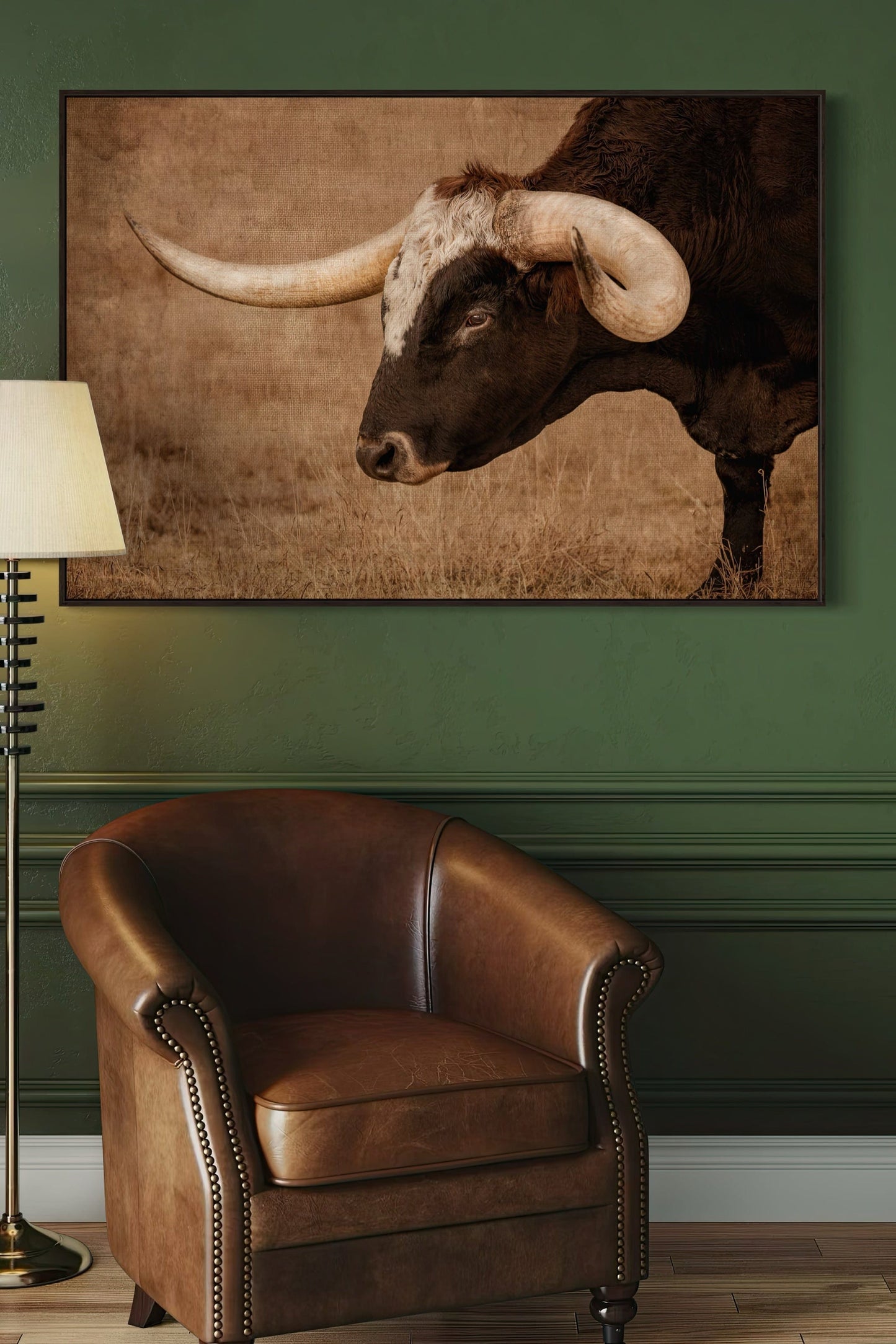 Western Art Longhorn Canvas Print Wall Art Teri James Photography