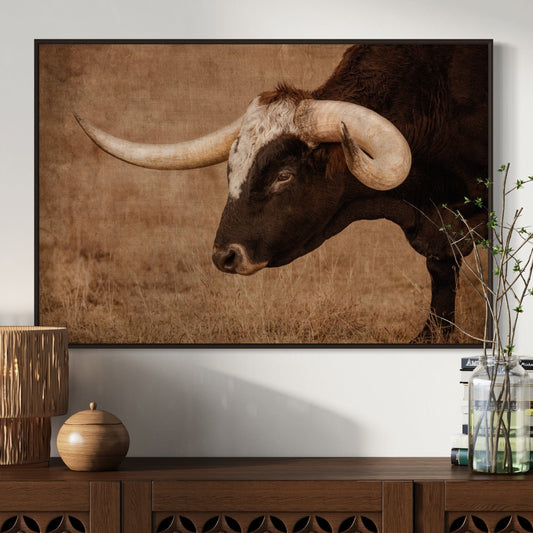 Western Art Longhorn Canvas Print Wall Art Teri James Photography
