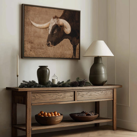 Western Art Longhorn Canvas Print Wall Art Teri James Photography