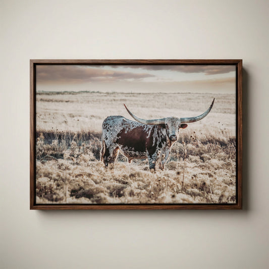 Western Art Longhorn Print – Rustic Western Decor