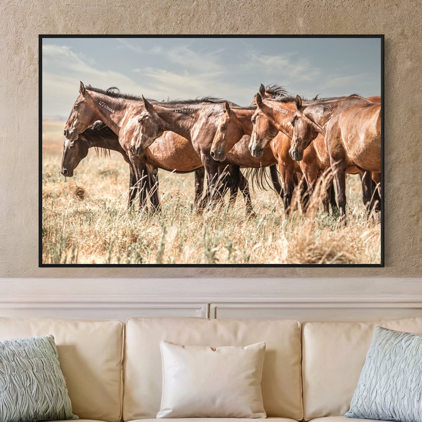 Western Decor Wild Horse Canvas Print Wall Art Teri James Photography