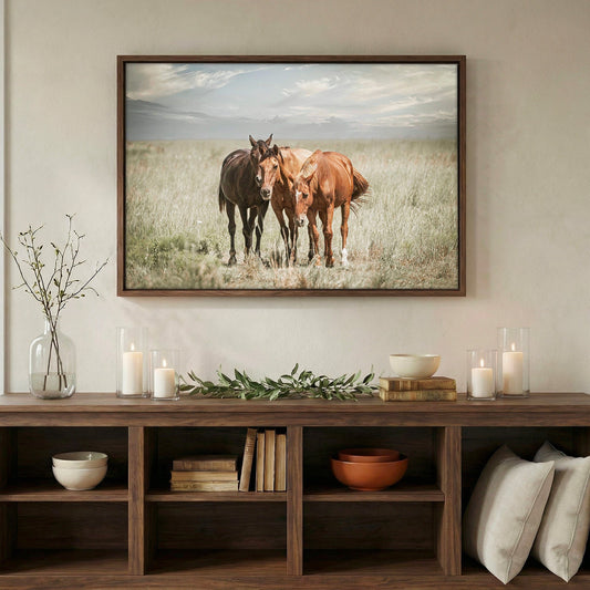 Western Wall Art Wild Horses on the Osage Wall Art Teri James Photography