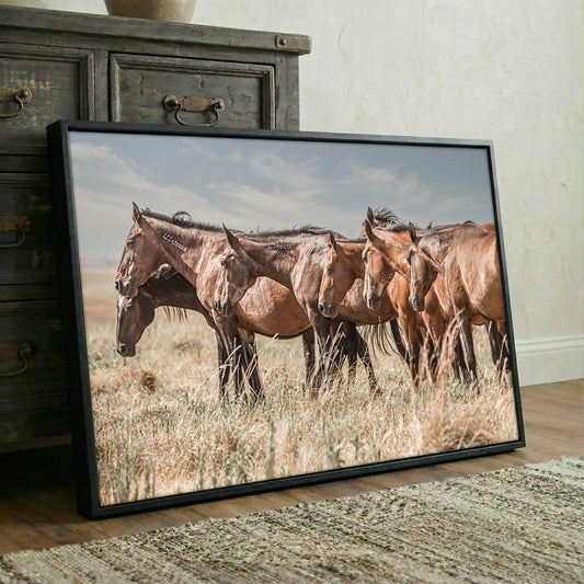 Wild Horse Canvas Print – Mustang Wall Art for Rustic Living Room Decor Wall Art Teri James Photography