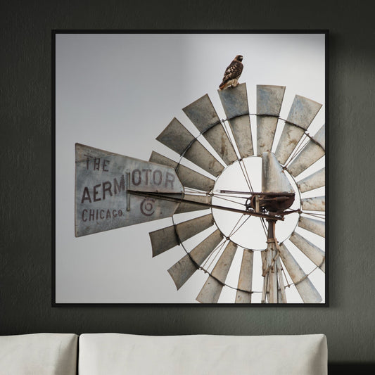 Windmill Wall Decor Modern Farmhouse Art Wall Art Teri James Photography