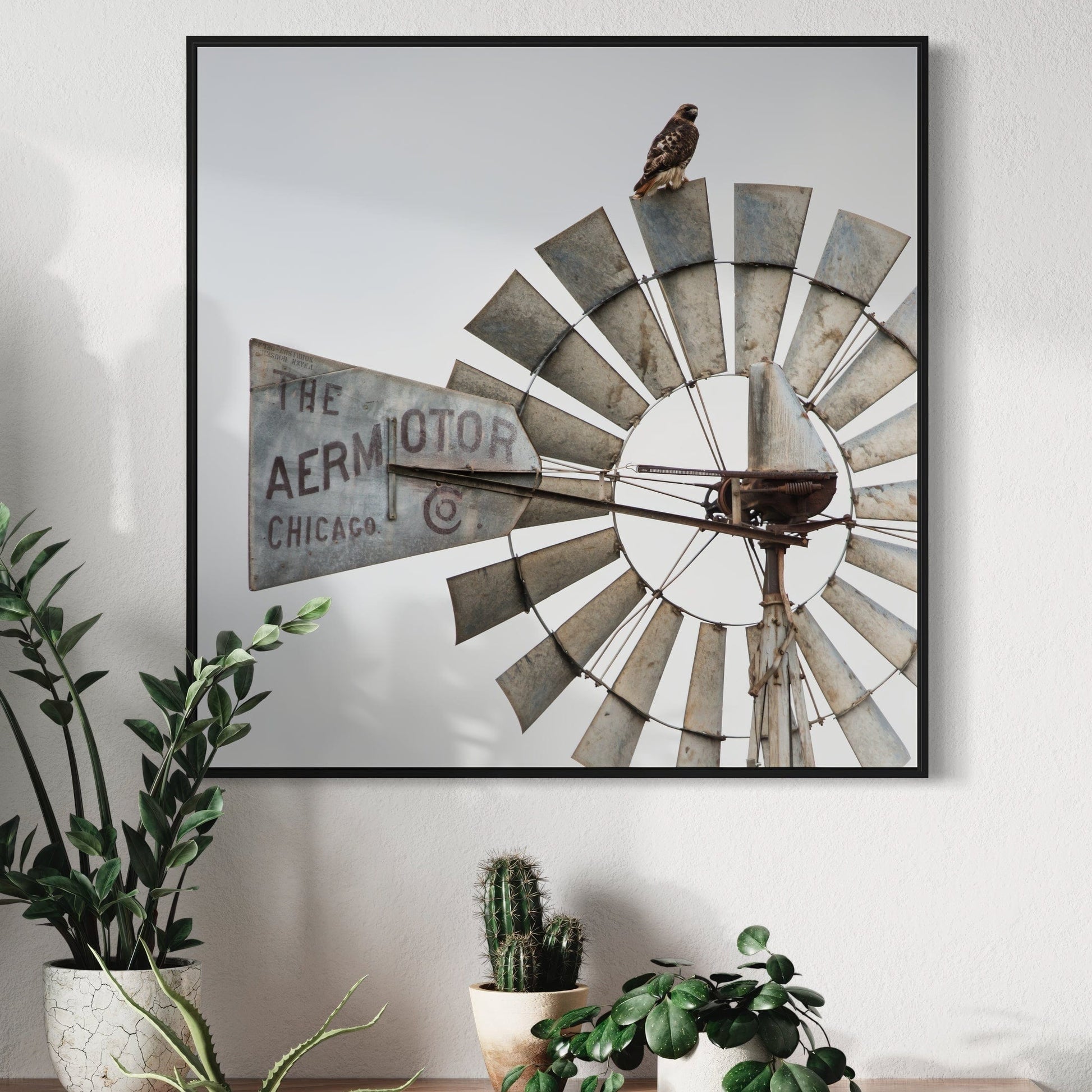 Windmill Wall Decor - Modern Farmhouse Art Wall Art Teri James Photography