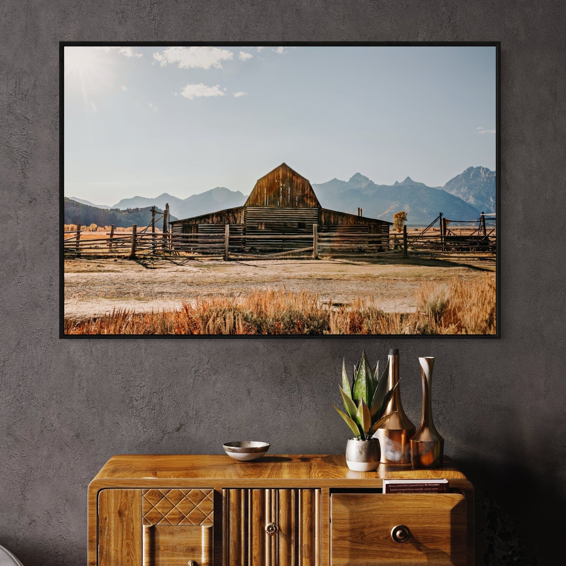 Wyoming Wall Art - Moulton Barn in Grand Tetons Wall Art Teri James Photography