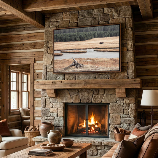 Yellowstone Bison Canvas Print Wall Art Teri James Photography