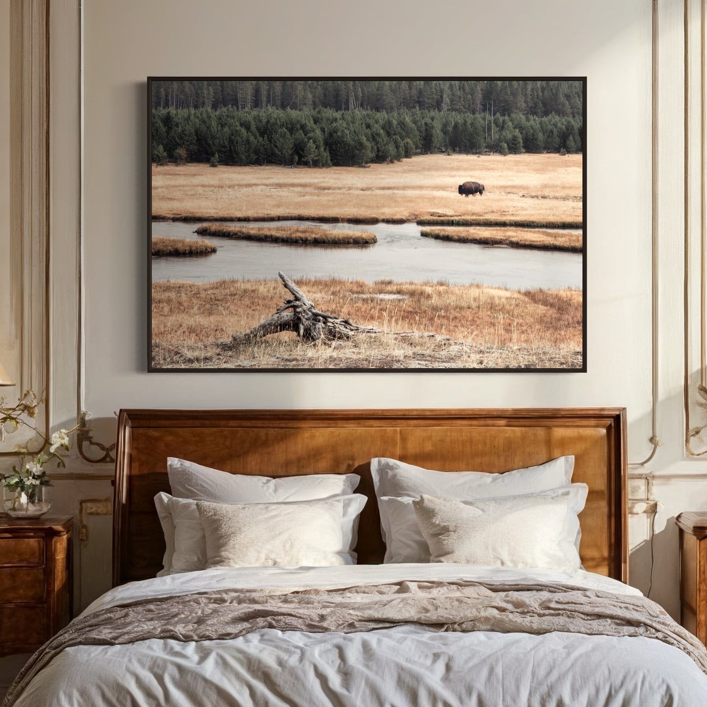 Yellowstone Bison Canvas Print Wall Art Teri James Photography
