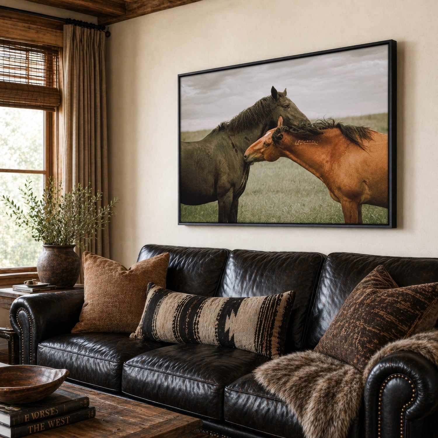 Large Horse Canvas Wall Art - Western Decor