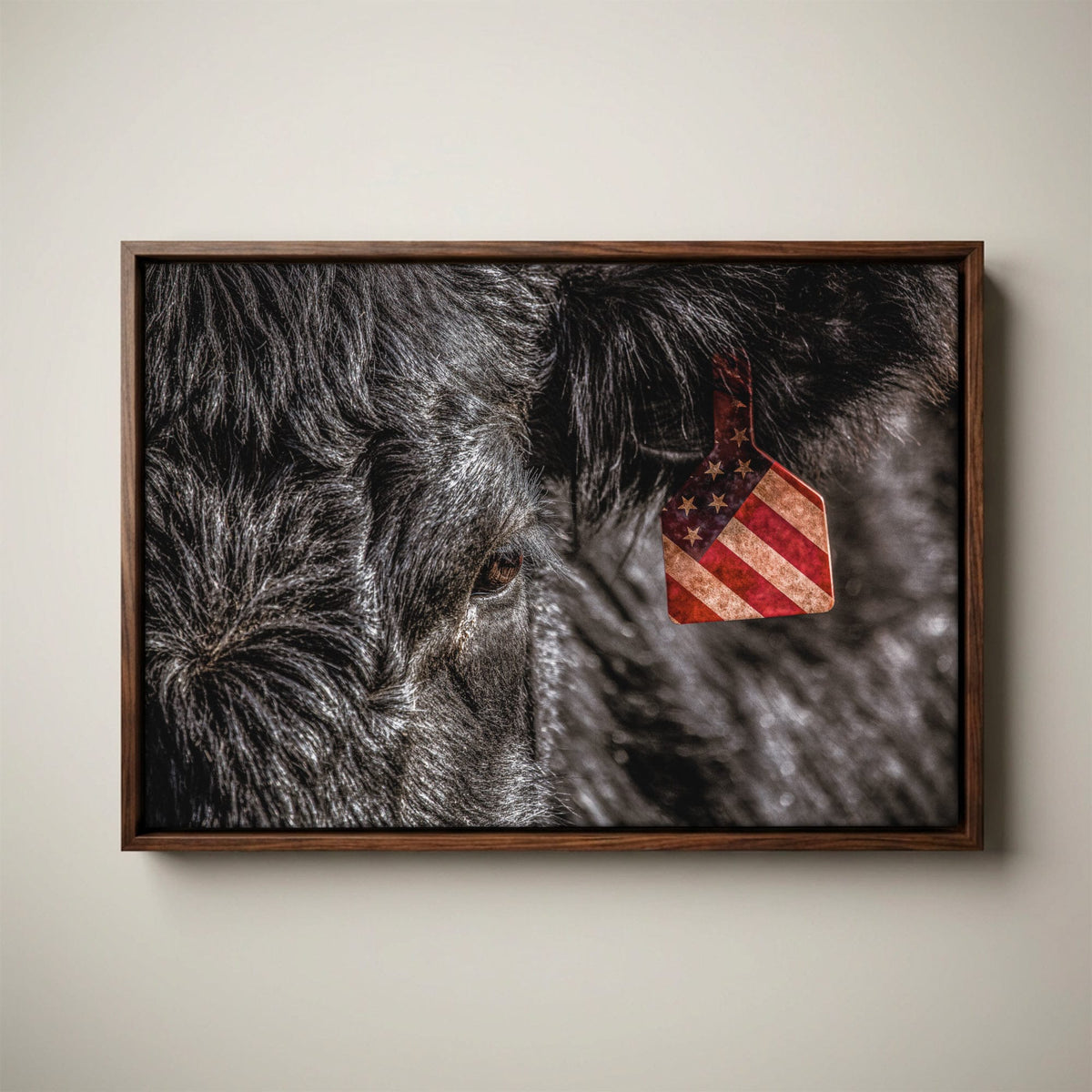 American Angus Beef Canvas - Black Angus Wall Art