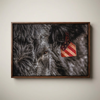 American Angus Beef Canvas - Black Angus Wall Art