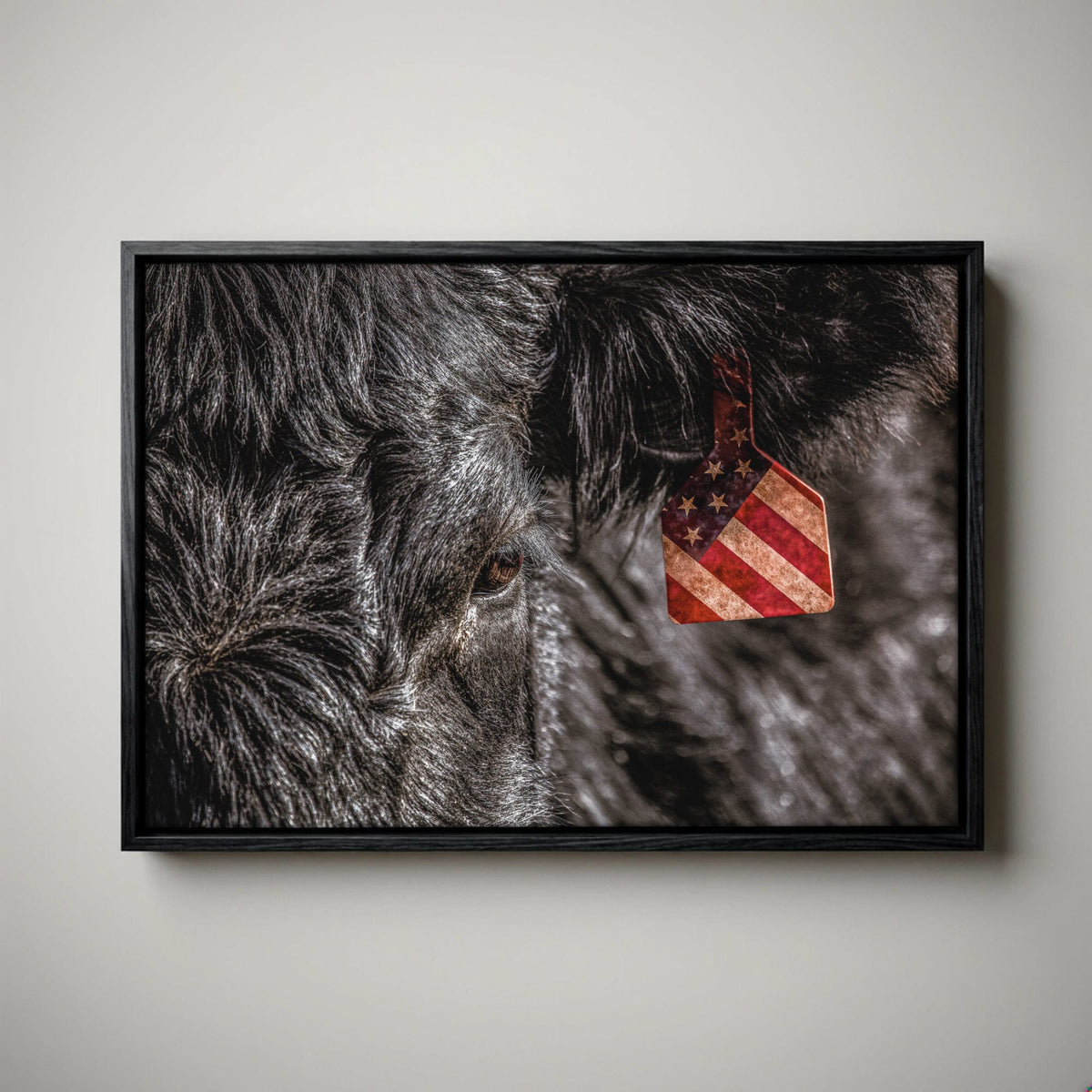 American Angus Beef Canvas - Black Angus Wall Art
