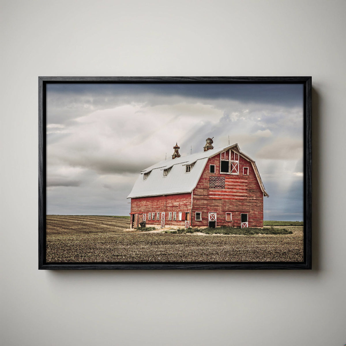 American Flag Wall Art - Patriotic Rustic Flag Print