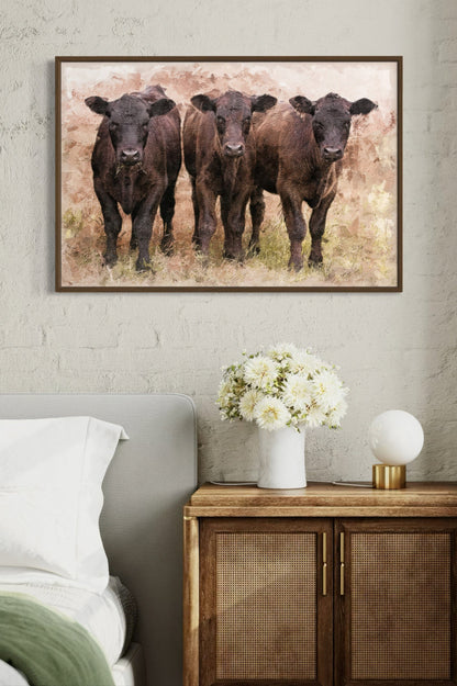 Angus Calves Nursery Decor Wall Art Teri James Photography