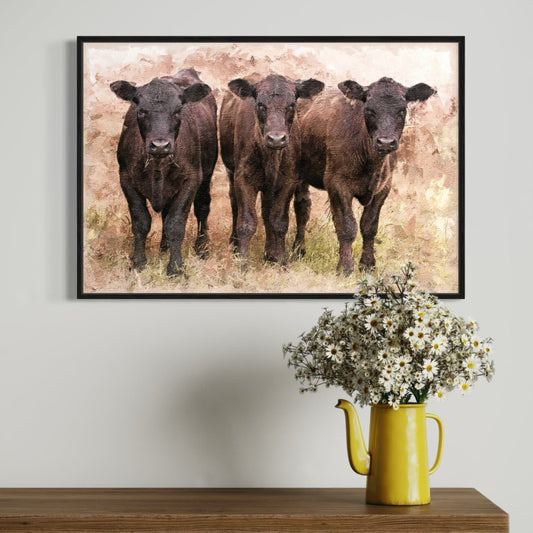 Angus Calves Nursery Decor Wall Art Teri James Photography