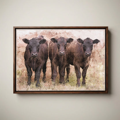 Angus Calves Nursery Decor - Watercolor Farm Animal