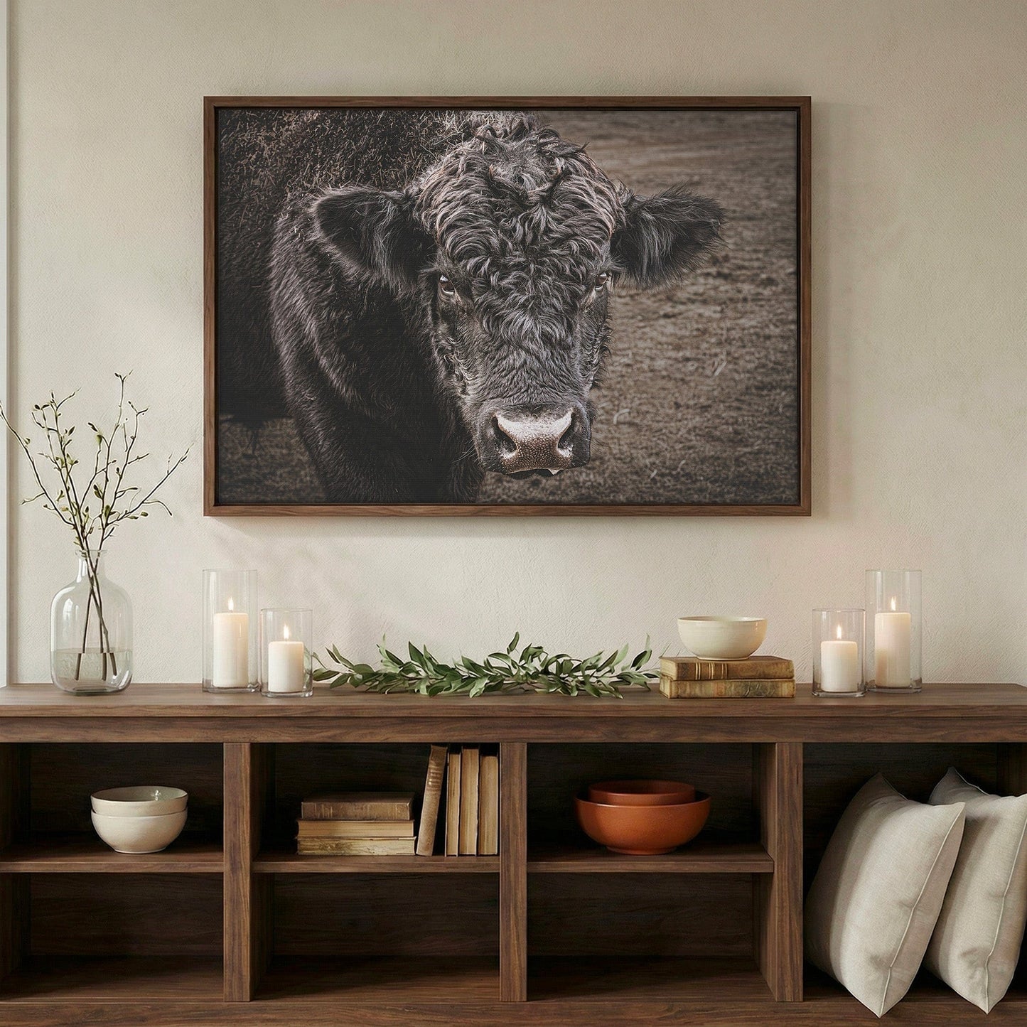 Black Angus Bull Print Wall Art Teri James Photography
